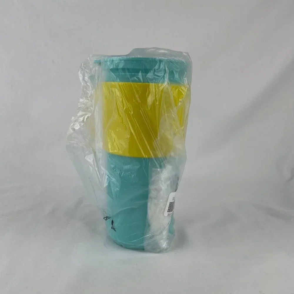 Tupperware Eco To Go Tumbler Aruba Sunkissed Hot Cold Cup‎ Yellow Blue NEW